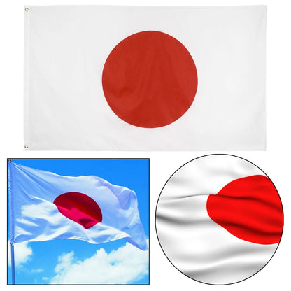 Copa do Mundo Bandeira poliéster bandeira japonesa 6,5 x 9,5 m, ilhós, ilhós, (2 x 3 pés)