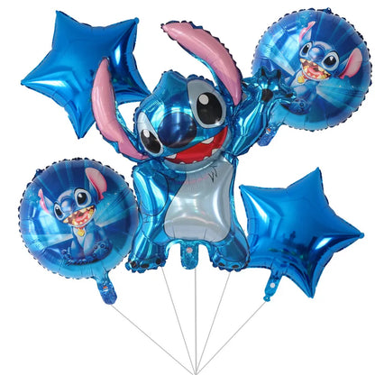 Balões de aniversário rosa e azul da Lilo e Stitch itens lilo & stitch personalizados