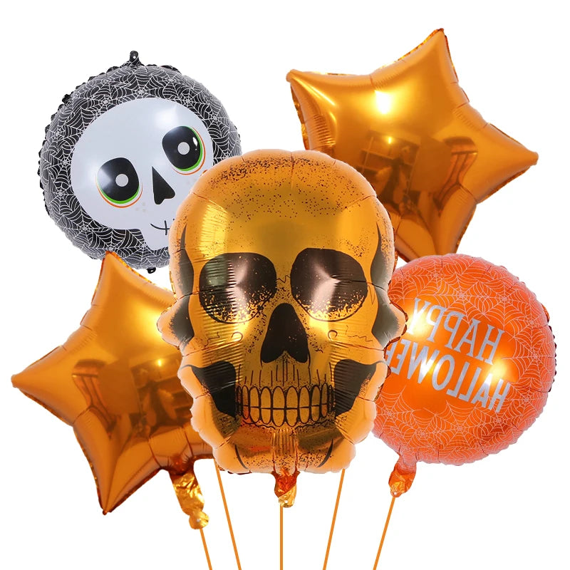 Decoração de balões de Halloween | Decoração de balão de aranha de abóbora Halloween