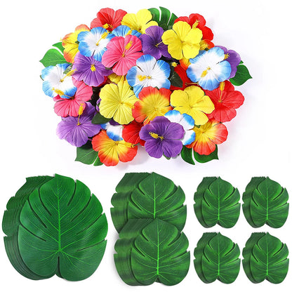 Conjunto de decorações de festa de luau tropical, lembrancinhas de festa de praia