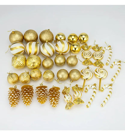 Bola de natal 36 peças enfeites de bola de Natal em formato especial, decoração de festa