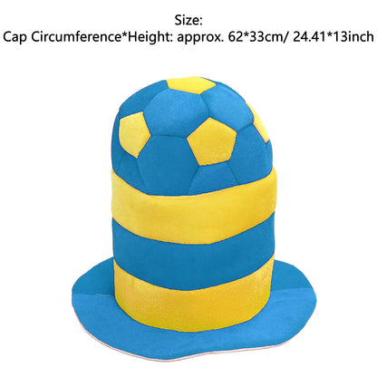 Chapéu Bola e Bandeira Brasil Copa do Mundo 62*33cm / 24.41*13 Pol.