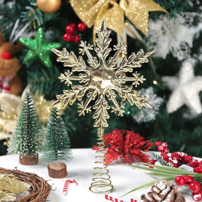 Ponteira Estrela Brilhante Glitter Dourada Ponteira Estrela Árvore De Natal 20cm Glitter