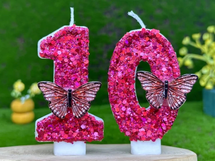 Velas com número de aniversário de 7 cm, velas de aniversário, design 3D, bolo aniversário