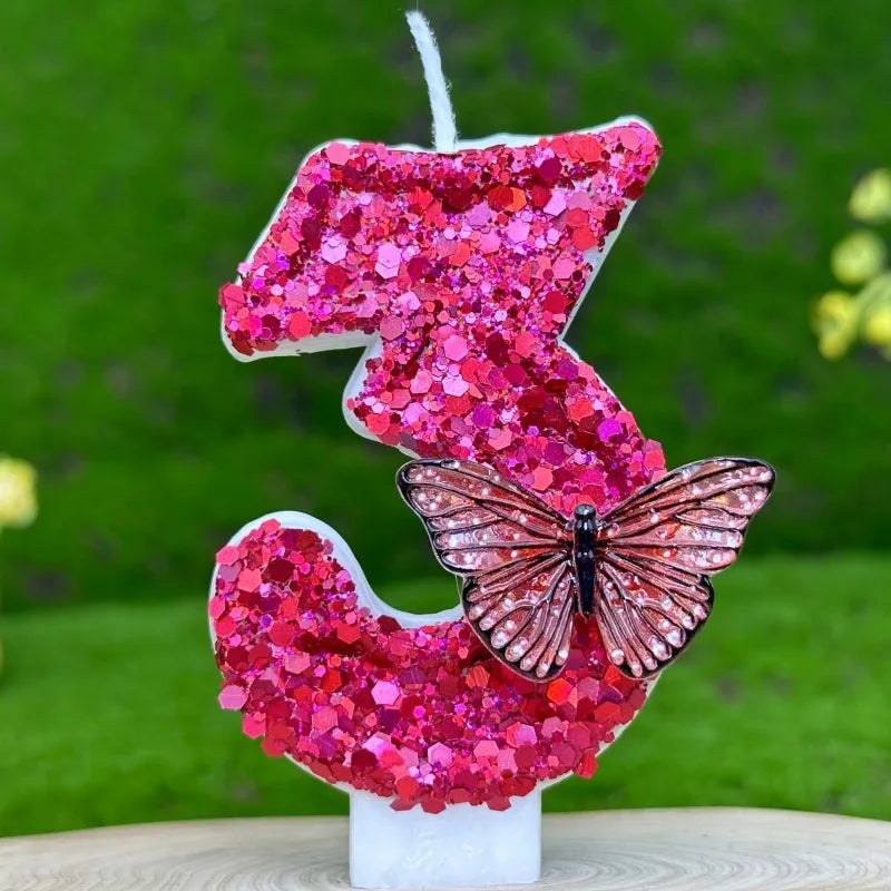 Velas com número de aniversário de 7 cm, velas de aniversário, design 3D, bolo aniversário