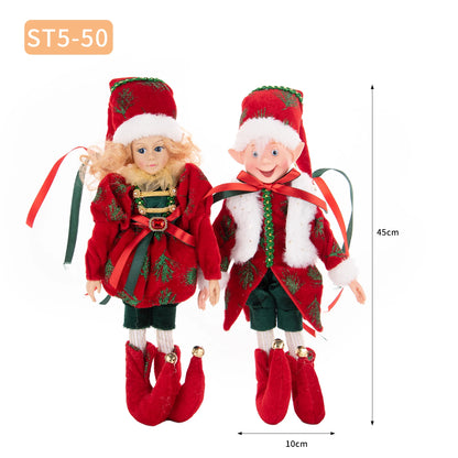 Bonecos de Elfo de Natal, 45cm Macios e Adoráveis enfeites Árvore de Natal Elfos Árvore Natal