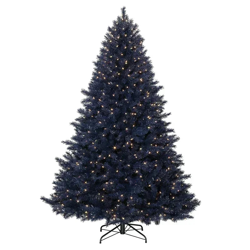 Árvore de Natal 210cm Árvore de Natal Artificial com Suporte de Metal Árvore Abeto PVC
