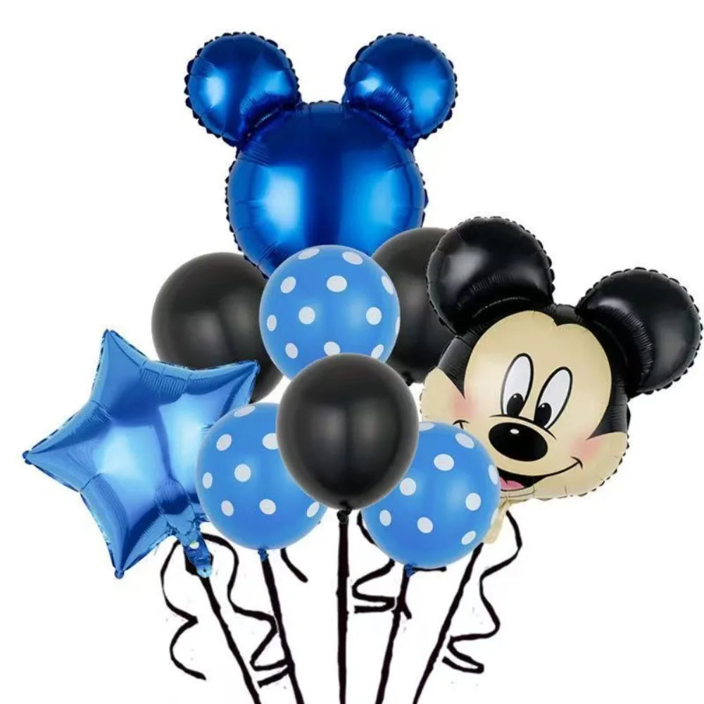 Kit balões mickey e minnie balão bexiga Disney minnie mouse balão látex redondo mickey