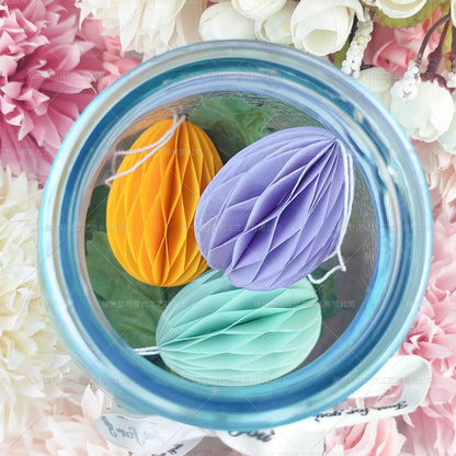 Papel para pendurar decoração de festa, 5 peças de bolas de favo de mel em forma