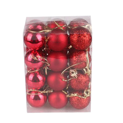 Bola de Natal Pacote De 24 Unidades Enfeites De Bolas De Natal Mini Enfeites Bola De Natal