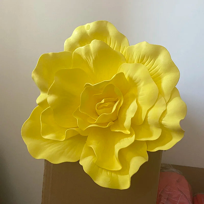 Decoração de flores de papel 3D de 40,6 cm para parede, flores de papel gigantes, flores