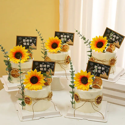 Enfeite Girassol para Festa Junina flores artificiais de girassol com hastes, plantas artificiais