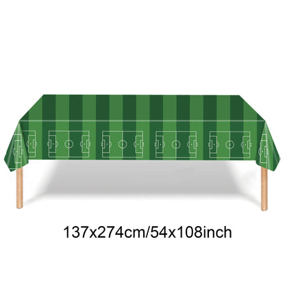 Kit Decoração Copa Do Mundo Troféu Metalizada Prato/Copo/Canudos/Guardanapos Brasil