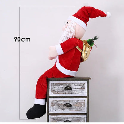 Decoração de Natal, Papai Noel Vermelho Grande, Saco de Presentes  (Papai Noel 110CM)