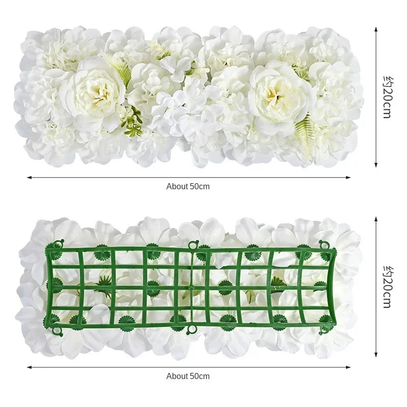 Flores artificiais de seda, flores de calêndula, flores de bolo, rosas falsas e laranja