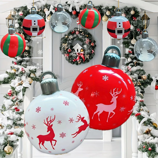 Bola de Natal Inflável, Inflável para Exterior, Bolas Infláveis Decoradas, Decoração e Infláveis