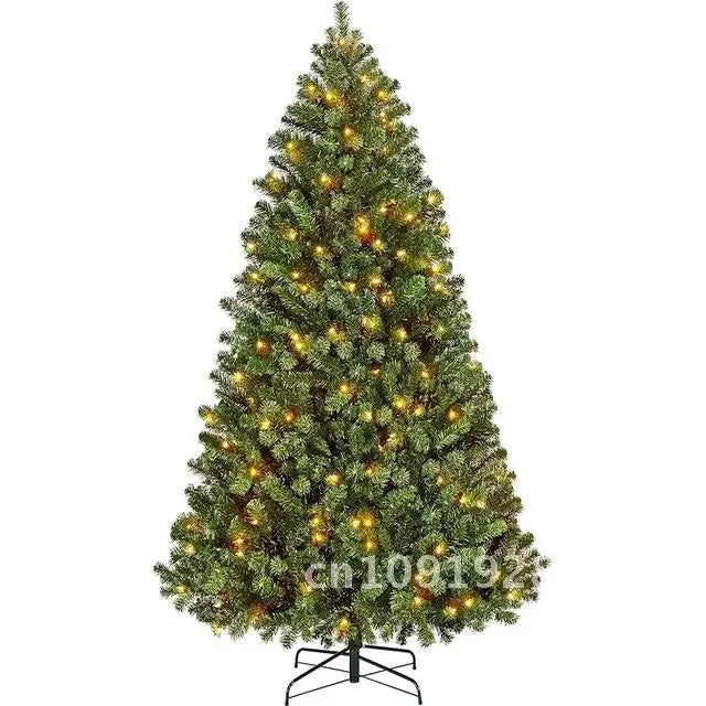 Árvore de Natal artificial de 6 FT com luzes pré-iluminadas, decorações de Natal internas