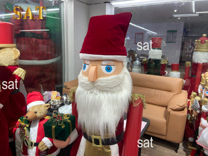 Enfeite de Natal Quebra Nozes Shopping Decoração Natal Madeira 2.1 metros, Grande