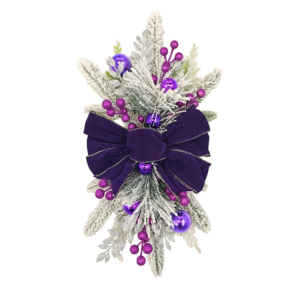 Guirlanda de Natal artificial pré-iluminada 1 unidades, lágrima de Natal sem fio com pinha