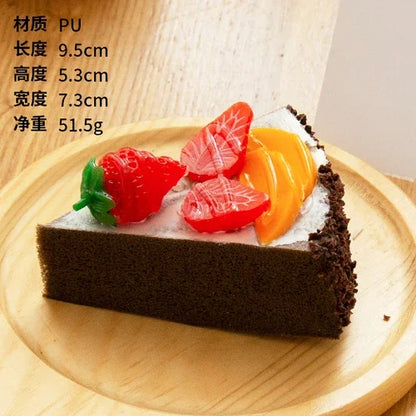 Bolo Fake 1 Peça realista modelo de cheesecake falso decoração de cozinha adereços