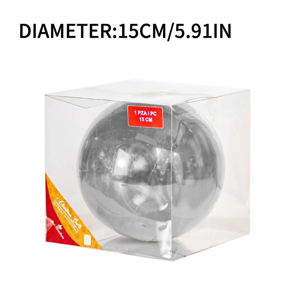 Bola de Natal Dourada Ouro/Azul/Verde e Vermelho com 15CM*5.91 Pol.