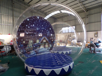 Bola de Natal Inflável de Dimensões 3m*4m*5m Bola Gigante de Natal Decorada em PVC