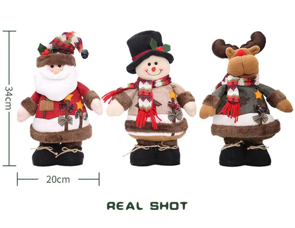 Boneco em pé de natal, presente Infantil, novidade, natal 60*18CM