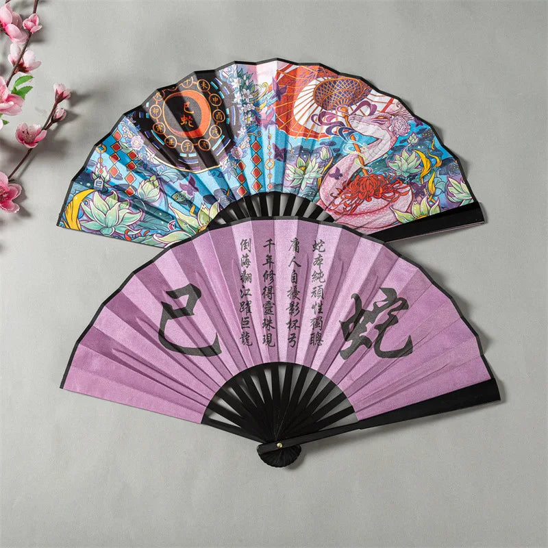 Leque de mão chinês leque dobrável chinês decoração da cultura chinesa decoração retrô