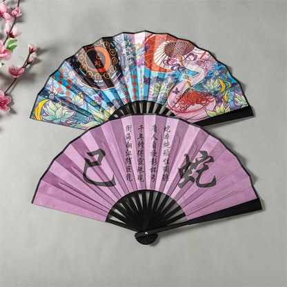 Leque de mão chinês leque dobrável chinês decoração da cultura chinesa decoração retrô
