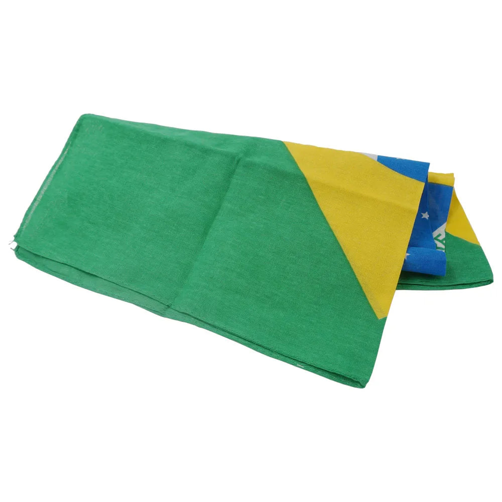 Bandana Do Brasil Bandeira Do Brasil Copa Do Mundo 21*21cm Verde Bandeira Do Brasil