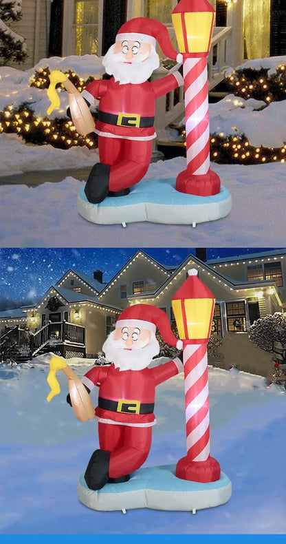 Decorações infláveis de Natal para quintal com mina de areia de 6 pés, decoração inflável