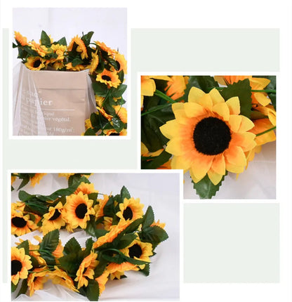Festa Junina girassol artificial de 1 peças, flores de girassol de látex com toque real falso