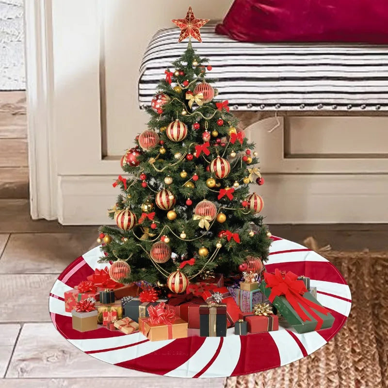 Saia para árvore de Natal, 75 até 122 cm, boneco de neve, rena, floco de neve, saia clássica