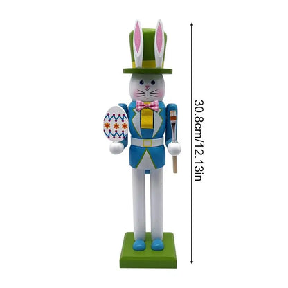 Quebra-nozes de Páscoa - Decoração de Natal Estátua de Coelho | Quebra-Nozes Coelho