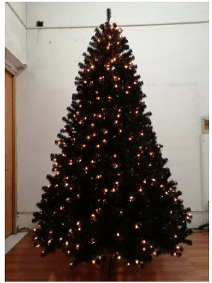 Árvore De Natal Preta 1,80m Preto Escuro 860 Galhos Luxo Cor Preto