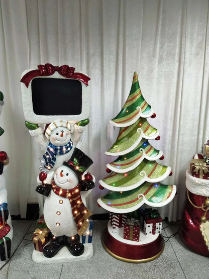 Decoração Diodo Emissor de Luz Papai Noel Grande