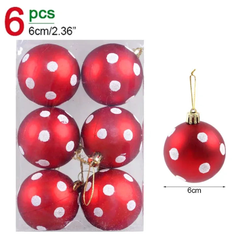 Bolas de Árvore de Natal em Ouro Verde Vermelho e Verde, Decoração Bola Brilho à Prova