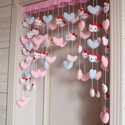 Decoração de parede de pelúcia Sanrio Hello Kitty desenho animado