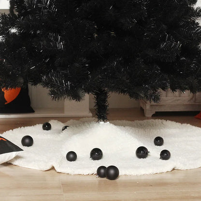 Árvore de Natal Artificial Preto com Suporte de Metal para Decoração Casa (1,2 Metros)