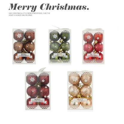 Bola de Natal 12 Peças/Caixa Decorações Especiais de Natal Formato Anormal Pingente