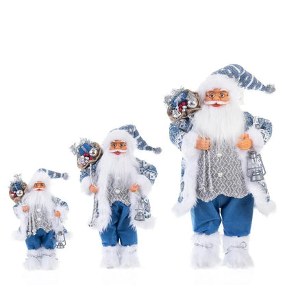 Boneco de Papai Noel - Decoração mesa Natal, estatuetas de Papai Noel, em pé, Papai Noel