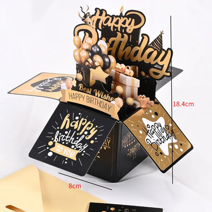 Cartão pop-up floral 3D "Dia das Mães" com envelope – Para aniversários, agradecimento