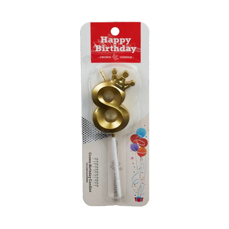 1 Peça 8º Feliz Aniversário Bolo Topper Glitter Cheers para 8 anos Palheta de Bolo Dourado