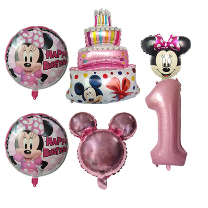 Disney Minnie Mouse Balão de alumínio redondo - (45,7 cm) 1 peça - decoração