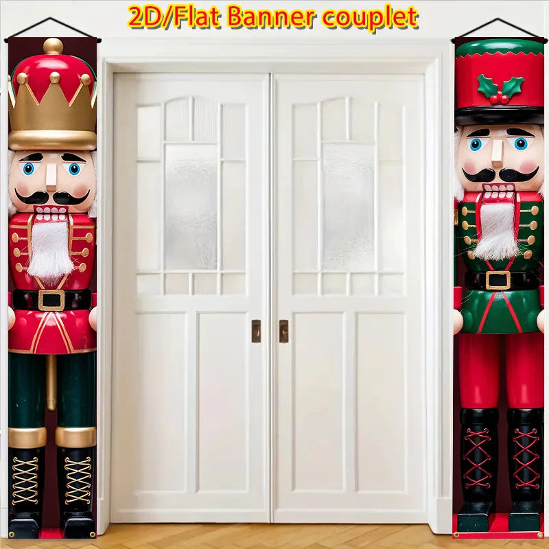 Bandeira Gigante Quebra-Nozes Natal Teto Bandeira Gigante Em Formato De Quebra-Nozes
