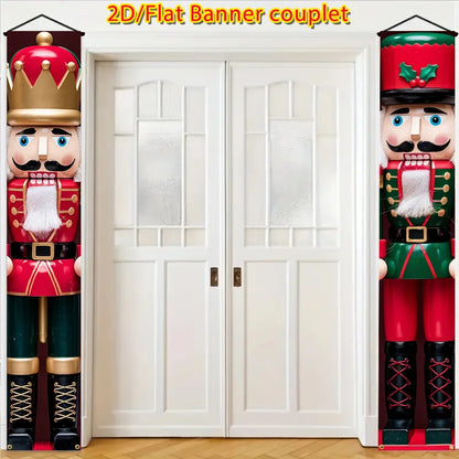 Bandeira Gigante Quebra-Nozes Natal Teto Bandeira Gigante Em Formato De Quebra-Nozes