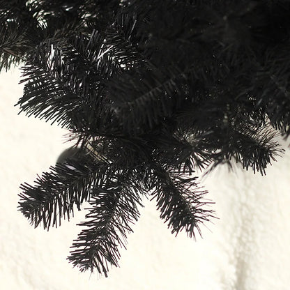 Árvore de Natal Artificial Preto com Suporte de Metal para Decoração Casa (1,2 Metros)