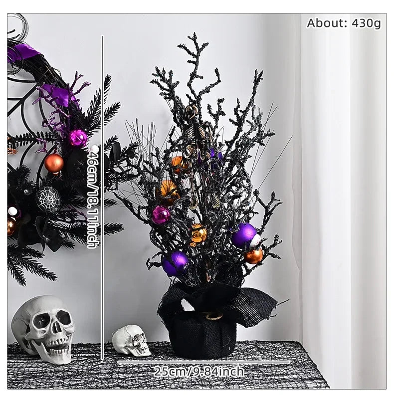 Guirlanda de Halloween com Videiras Roxas, Guirlanda de Halloween com Videiras Roxas