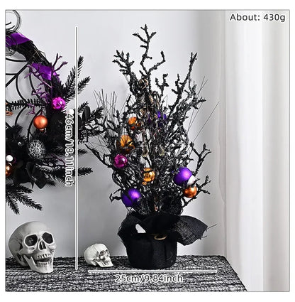 Guirlanda de Halloween com Videiras Roxas, Guirlanda de Halloween com Videiras Roxas