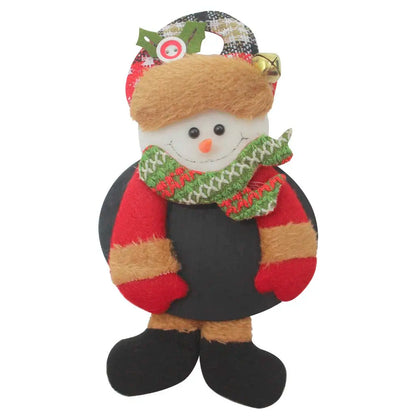 Boneco Neve Árvore de Natal Kit 2 Enfeites De Natal Boneco de Neve e Papai Noel Lousa